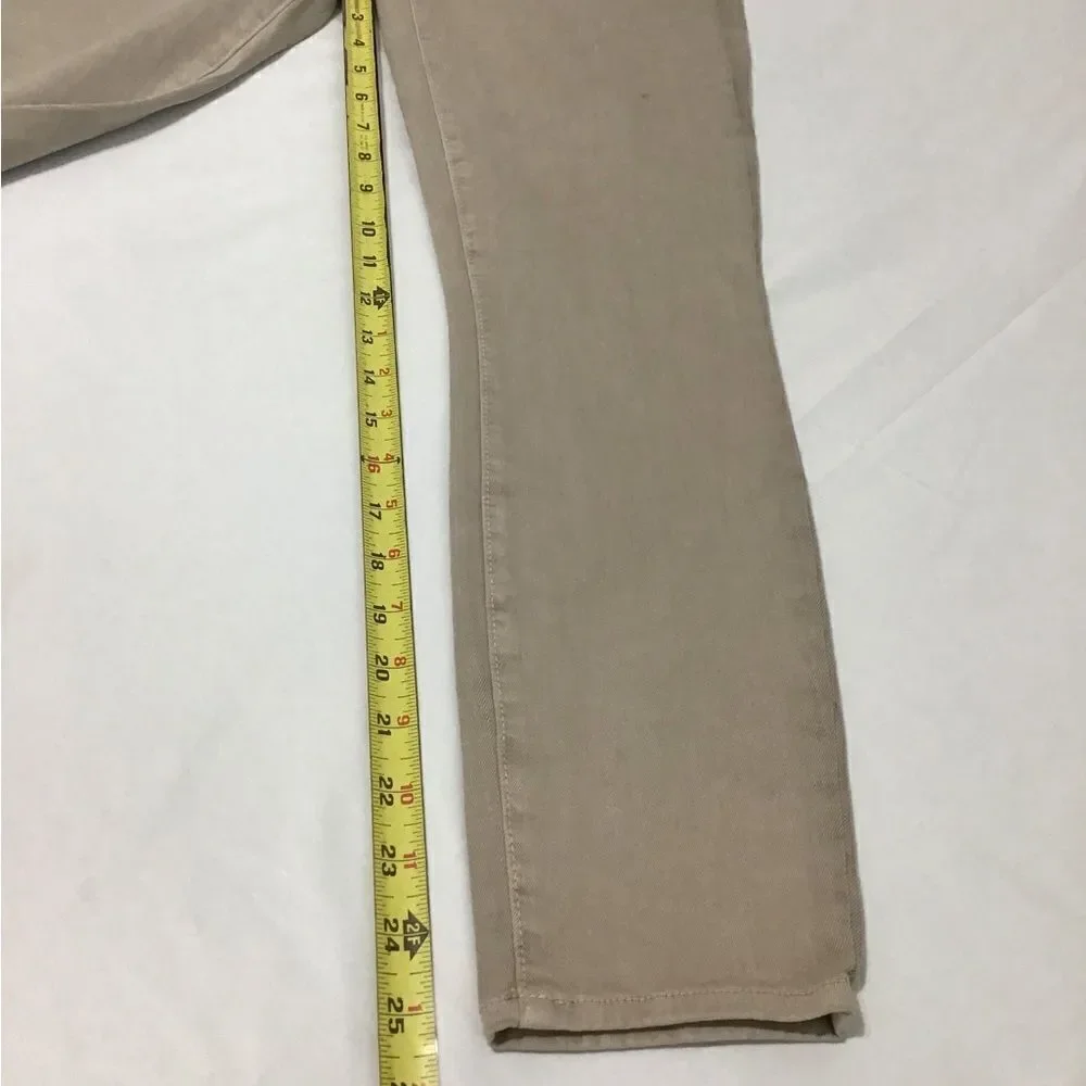 L’AGENCE Tan Skinny High Rise Cropped Jeans Size 26